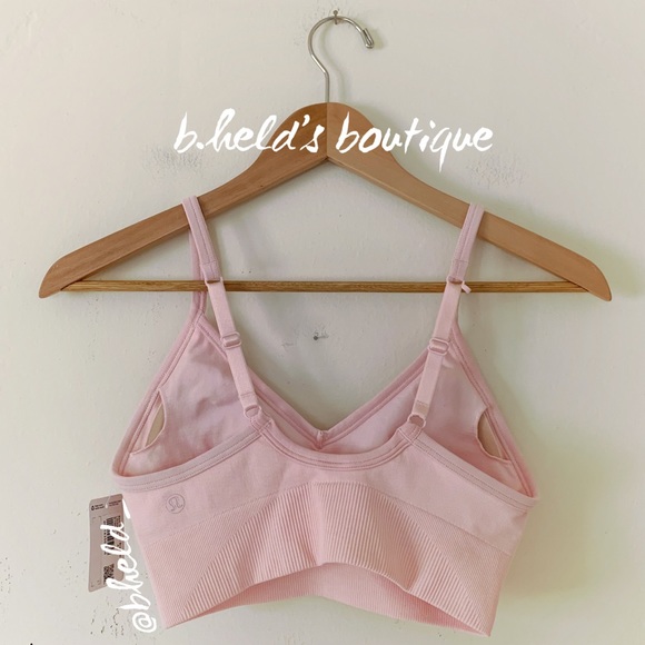 lululemon Ebb To Street Bra in Strawberry Milkshake Pink Size 4 Brand New NWT - Picture 10 of 15